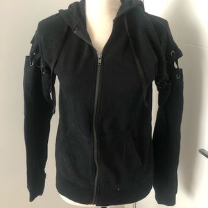 Black Zip Up Hoodie